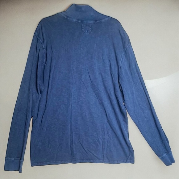 Lucky Brand Men's Blue Half-Zip Long Sleeve Pull Over Shirt XXL - Picture 2 of 11